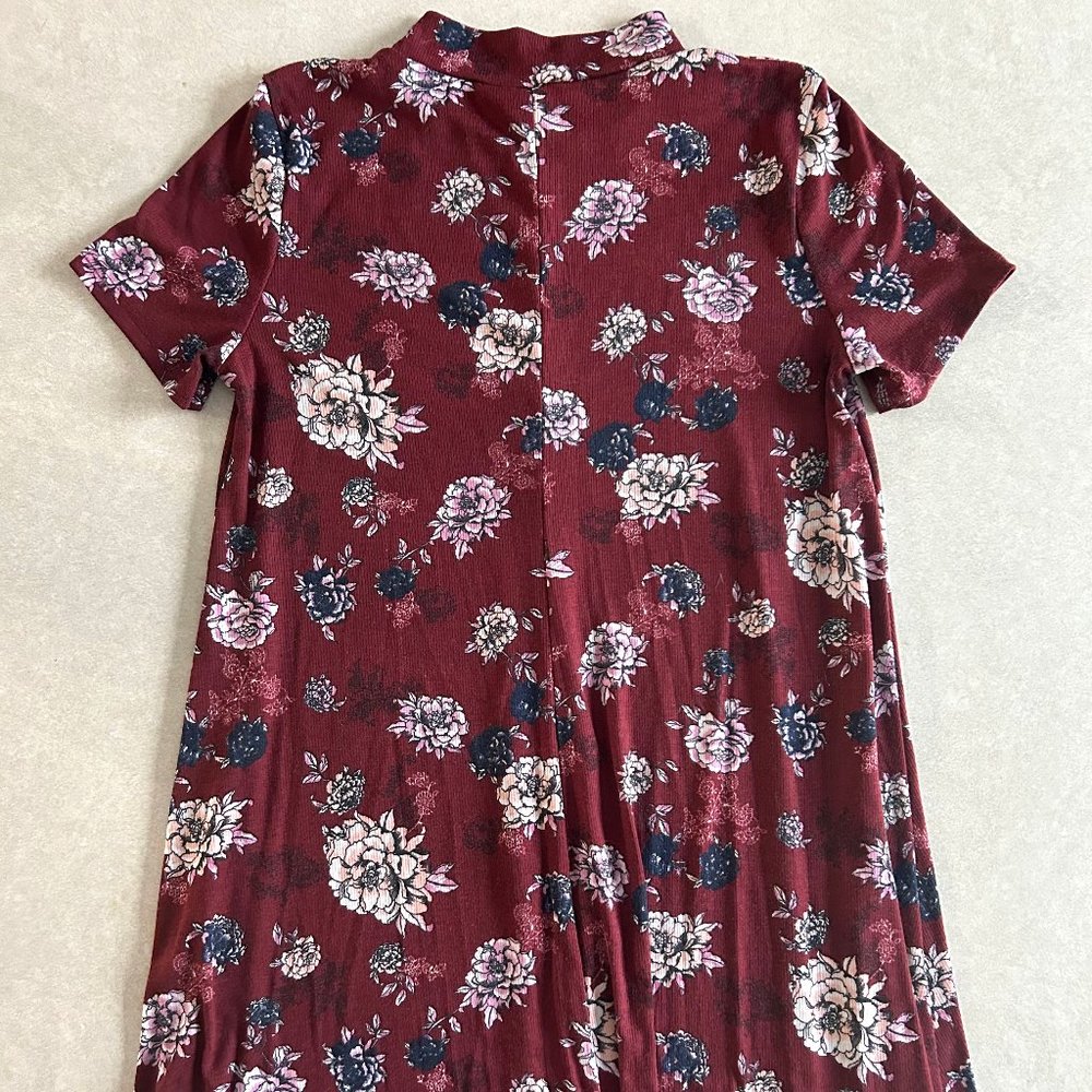 [SOLD] RARE Lush Floral Print Mock Neck Dress ASO Lydia Martin - Picture 7 of 11